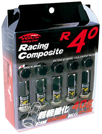 compare product Project Kics 12x1.25 R40 Lug Nuts - Black (20 Pcs)