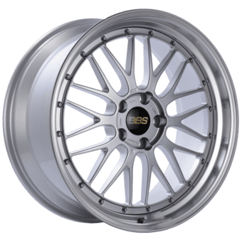 compare product BBS LM 18x9 5x114.3 ET25 Diamond Silver Center Diamond Cut Lip Wheel - 82mm PFS Required
