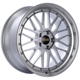 compare product BBS LM 20x8.5 5x112 ET38 Diamond Silver Center Diamond Cut Lip Wheel -82mm PFS/Clip Required