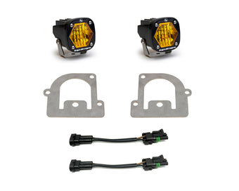 compare product Baja Designs 21+ Ford Bronco Sport S1 WC LED Fog Pocket Light Kit - Amber