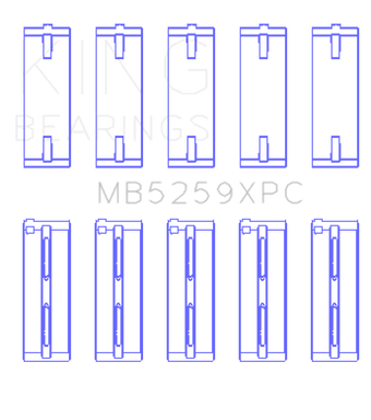 compare product King Honda A-Series/B-Series/K-Series pMaxKote Performance Main Bearing Set - Size STD