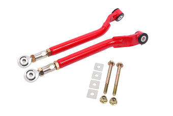 compare product BMR 08-17 Challenger Rear On-Car Adj. Toe Rods Delrin/Rod End Combo - Red
