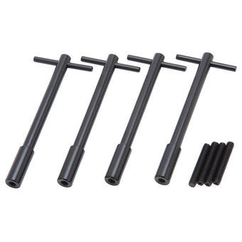 compare product Edelbrock Vc Hold Down Kit T-Bar 1/4In-20 Thread 5In Long Black (Set of 4)