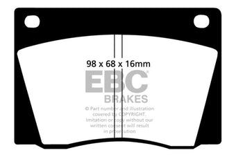 compare product EBC 67-74 Ac 428 7.0 Yellowstuff Front Brake Pads