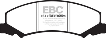 compare product EBC 08-09 Buick Allure (Canada) 5.3 Yellowstuff Front Brake Pads