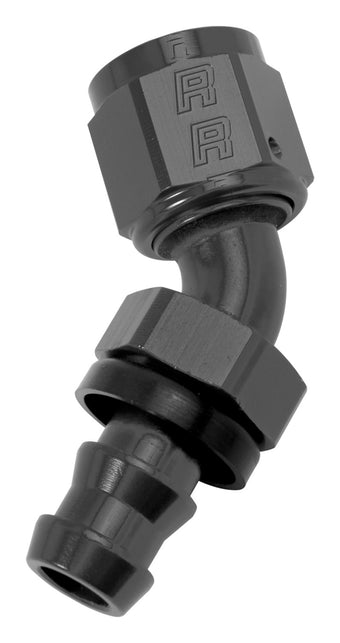compare product Russell Performance -6 AN Twist-Lok 45 Degree Hose End (Black)