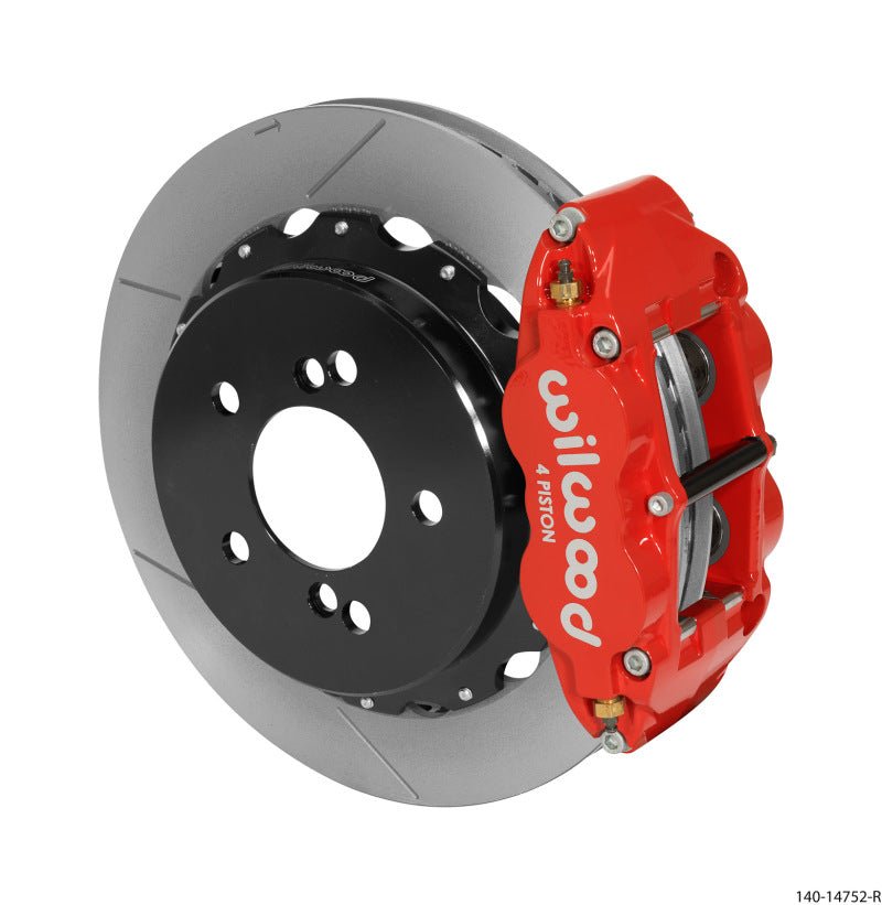Wilwood Narrow Superlite 4R Rear Kit 12.88in Slotted Red 00 - 06 BMW M3 E46 - My Store