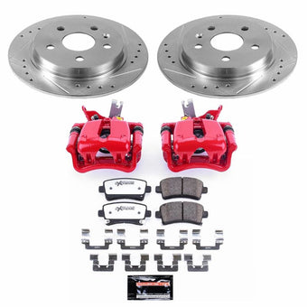 compare product Power Stop 14-15 Chevrolet Malibu Rear Z26 Street Warrior Brake Kit w/Calipers
