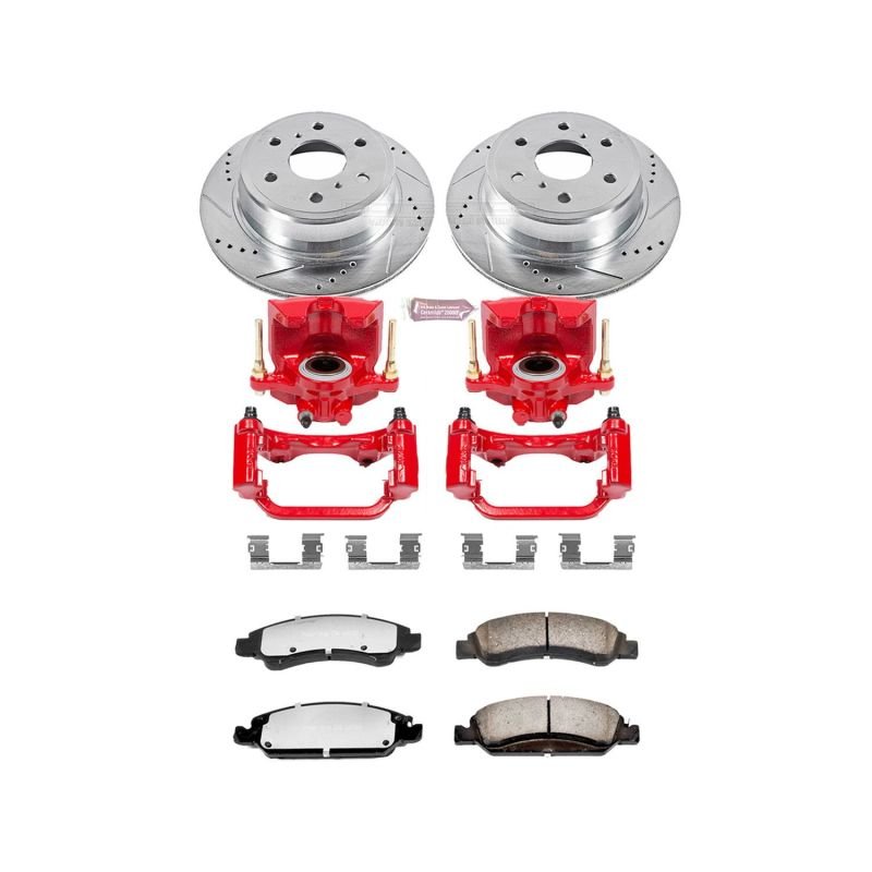 Power Stop 15 - 19 Cadillac Escalade Rear Z36 Truck & Tow Brake Kit w/Calipers - My Store