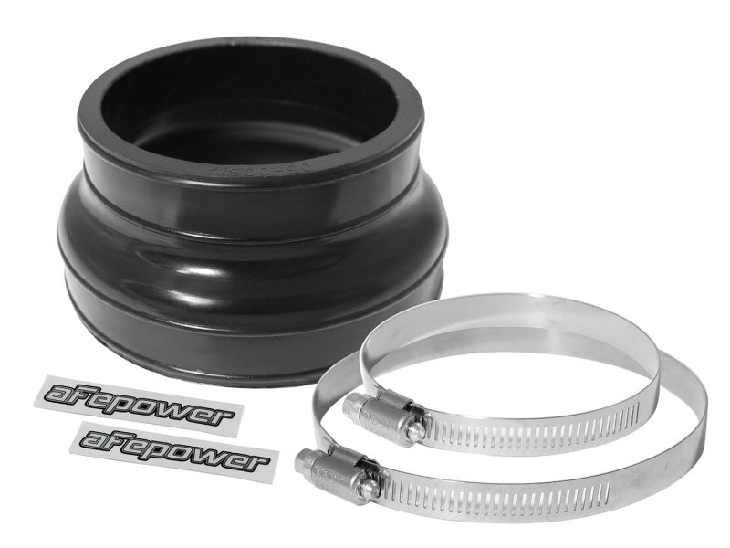 aFe Magnum FORCE CAI Univ. (4 - 1/4in ID to 3 - 1/2in ID x 2 - 1/2in L) Straight Reducing Coupler - Black - My Store