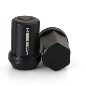 compare product Vossen 35mm Lock Nut - 12x1.25 - 19mm Hex - Cone Seat - Black (Set of 4)