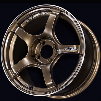 compare product Advan TC4 16x7.5 / +35 Offset / 4x100 / 63mm Bore / Umber Bronze Metallic and Ring