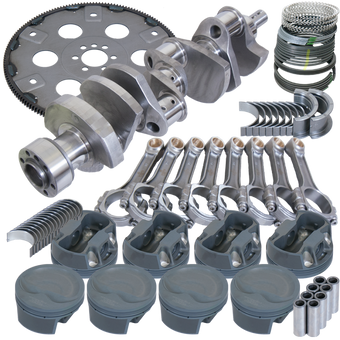compare product Eagle Chevy 350 1Pc 3.750in Crank 6.000in I-Beam Rod 4.030in Pistons 168 Tooth FP Balanced Assembly