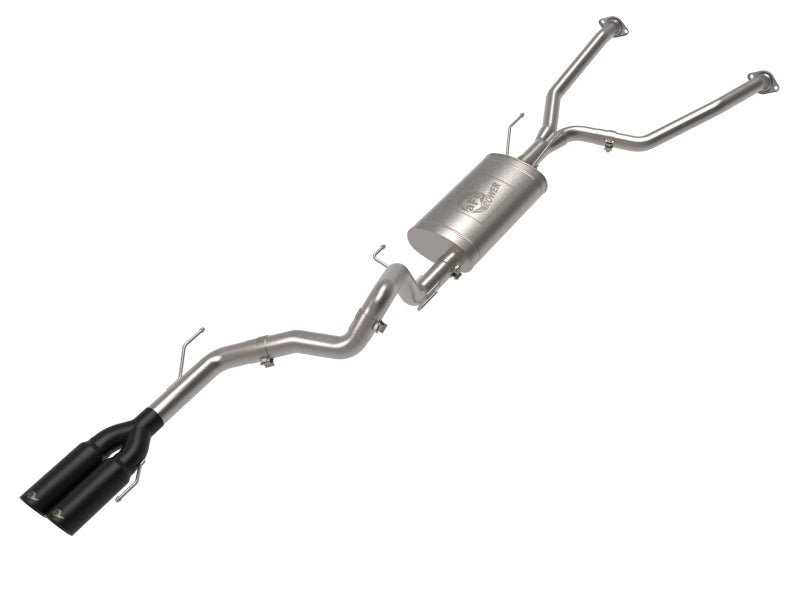 aFe 23 - 24 Toyota Sequoia V6 3.4L Vulcan Series 2 - 1/2in to 3in 304 SS Cat - Back Exhaust w/ Black Tip - My Store