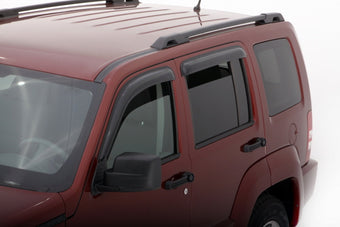 compare product AVS 08-14 Jeep Liberty Ventvisor Outside Mount Window Deflectors 4pc - Smoke