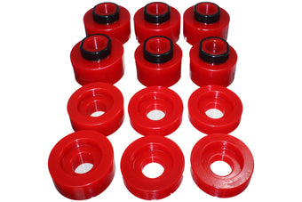 compare product Energy Suspension 08-16 Ford F-250/F-350/F-450/F-550 Super Duty STD/Super Cab Red Body Mount Set
