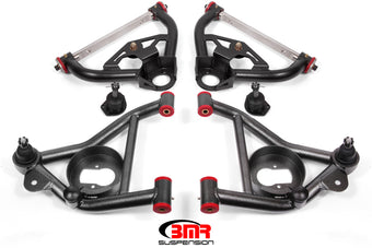 compare product BMR 78-87 G-Body Upper And Lower A-Arm Kit - Black Hammertone