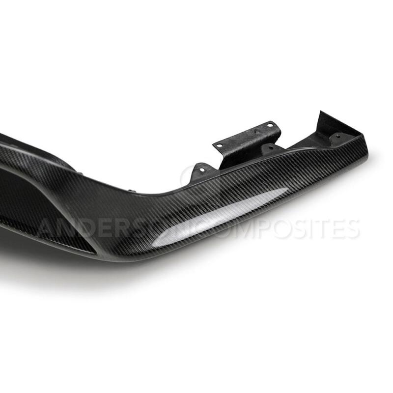 Anderson Composites 15 - 16 Ford Mustang R - Style Carbon Fiber Rear Valance (for Quad Tip Exhaust) - My Store