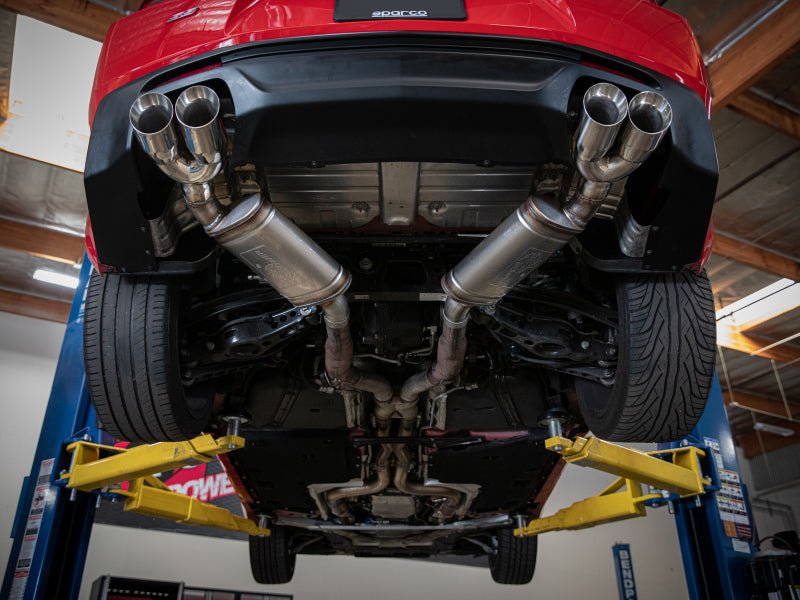 aFe POWER MACH Force - Xp 3in Axle - Back Exhaust 16 - 20 Chevrolet Camaro SS V8 6.2L w/Mufflers - Black - My Store