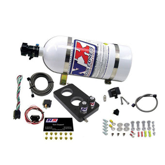 compare product Nitrous Express 05-10 Ford Mustang 4.6L 3 Valve Nitrous Plate Kit (50-150HP) w/10lb Bottle