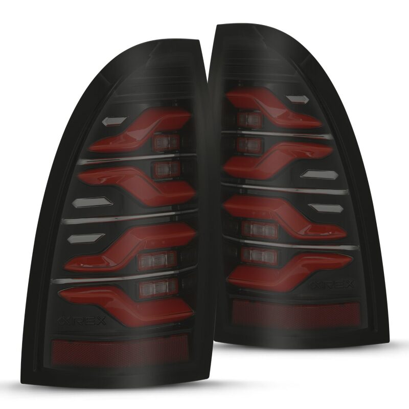 AlphaRex 05 - 15 Toyota Tacoma LUXX LED Taillights Blk/Red w/Activ Light/Seq Signal - My Store