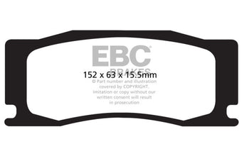 compare product EBC 08-09 Jaguar XKR 4.2 Supercharged (Portfolio) Yellowstuff Front Brake Pads