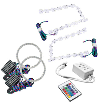 compare product Oracle 11-19 Chrysler 300C DRL Upgrade w/ Halo Kit - ColorSHIFT w/ Simple Controller