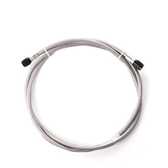 compare product Snow Performance 2ft Stainless Steel Braided Line (Black) w/ 4AN Fittings