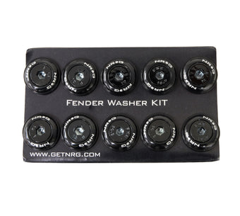 compare product NRG Fender Washer Kit w/Color Matched M6 Bolt Rivets For Plastic (Black) - Set of 10