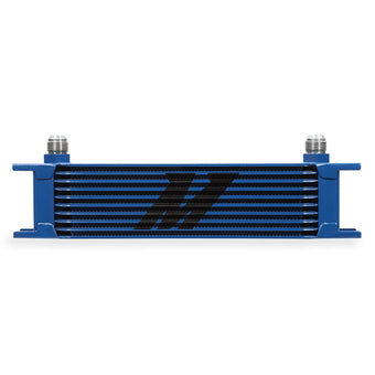 compare product Mishimoto Universal 10 Row Oil Cooler - Blue