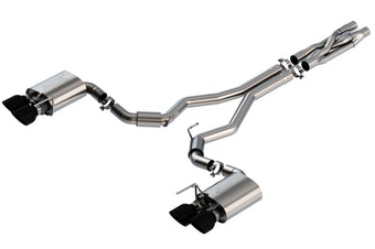 compare product Borla 2020 Ford GT500 5.2L AT 3in ATAK CatBack Exhaust w/ Black Chrome Tips