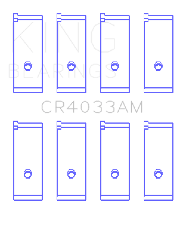King Acura SOHC 16 Valve / Honda SOHC 16 Valve/DOHC 16 Valve (Size +0.75) Rod Bearing Set - My Store