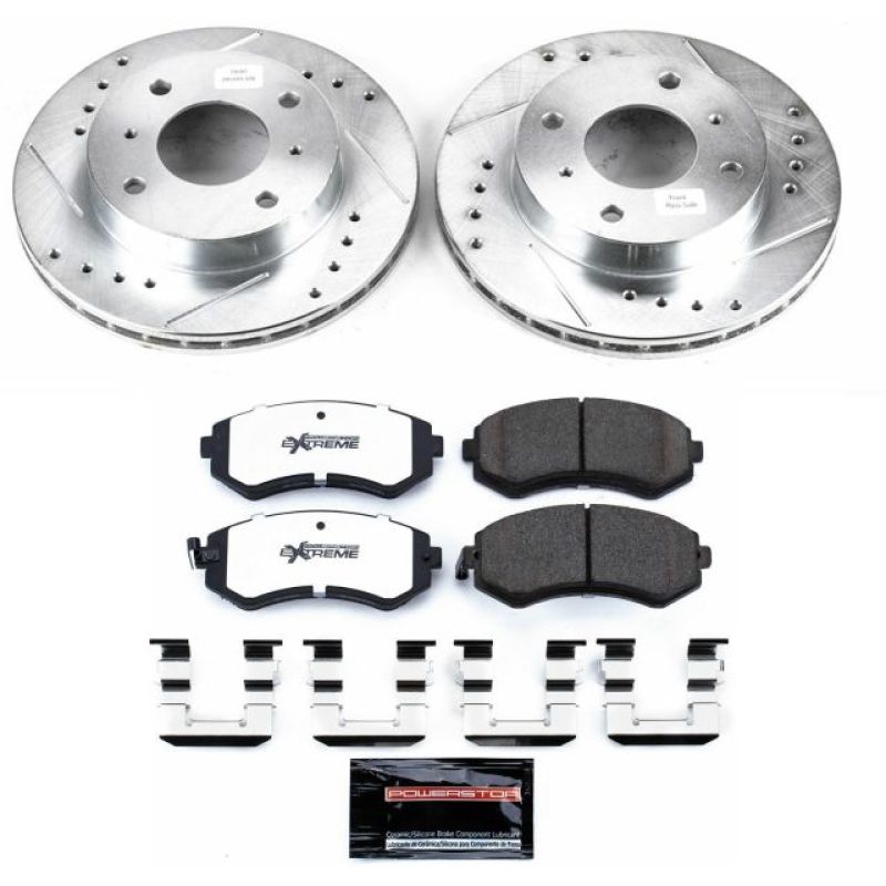 Power Stop 89 - 96 Nissan 240SX Front Z26 Street Warrior Brake Kit - My Store