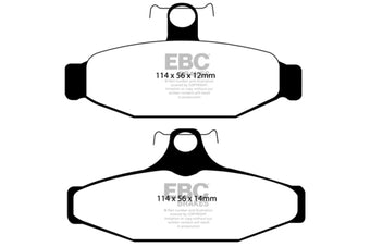 compare product EBC 90-00 Aston Martin Vantage 5.3 (Twin Supercharged)(AP) Yellowstuff Rear Brake Pads