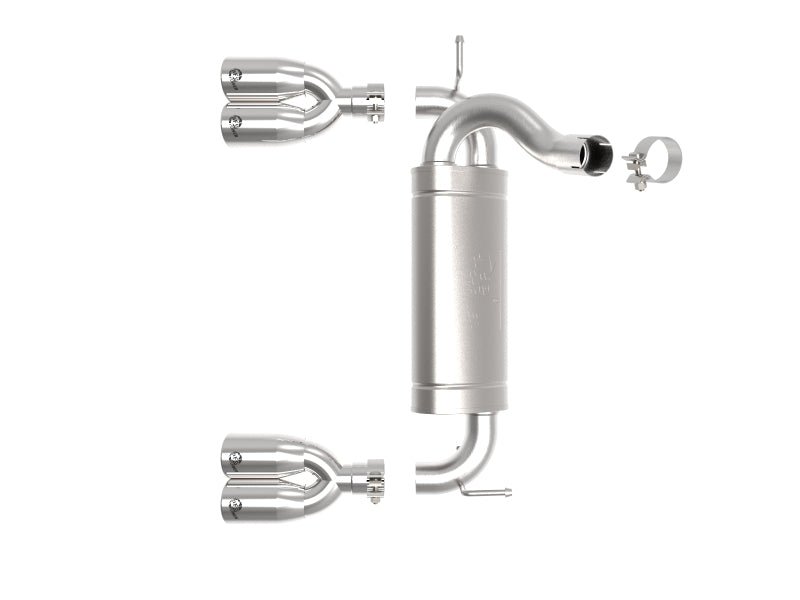 aFe Rebel Series 2.5in 409 SS Axle - Back Exhaust Polished 07 - 18 Jeep Wrangler (JK) V6 - 3.6L/3.8L - My Store