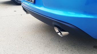 compare product Corsa 2015-2016 Dodge Charger R/T w/ Pursuit Valance 2.5in Inlet / 4in Outlet Polished Tip Kit