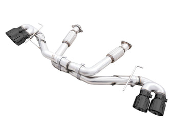 compare product AWE Tuning 2020 Chevrolet Corvette (C8) Track Edition Exhaust - Quad Diamond Black Tips