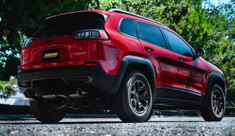 compare product Gibson 14-20 Jeep Cherokee 3.2L 2.5in/2.25in Cat-Back Dual Split Exhaust - Stainless