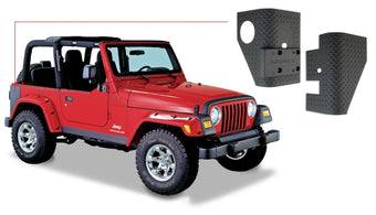 compare product Bushwacker 97-06 Jeep Wrangler Trail Armor Rear Corners - Black