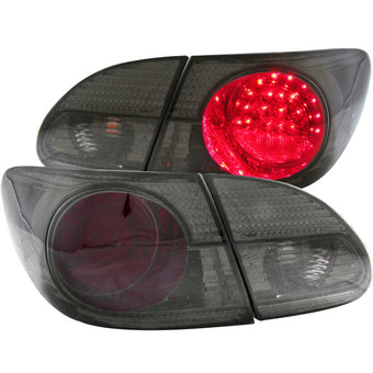 compare product ANZO 2003-2008 Toyota Corolla LED Taillights Red/Smoke