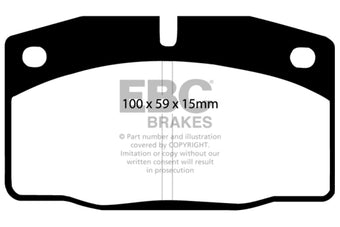 compare product EBC 89-95 Lotus Elan (M100) 1.6 Turbo Ultimax2 Front Brake Pads