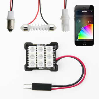 compare product XK Glow RGB Festoon LED Panel XKchrome Bluetooth App Controlled Dome Bulb