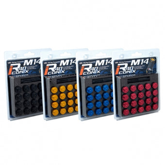 compare product Project Kics R40 Iconix 14x1.50 Classical Lock & Lug Nuts 16+4 (Blue Cap)