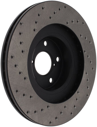 compare product StopTech 02-10 WRX Drilled Left Front Rotor