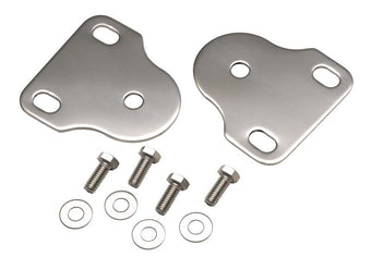 compare product Kentrol 76-95 Jeep CJ/Wrangler YJ Interior Windshield Brackets Pair - Polished Silver