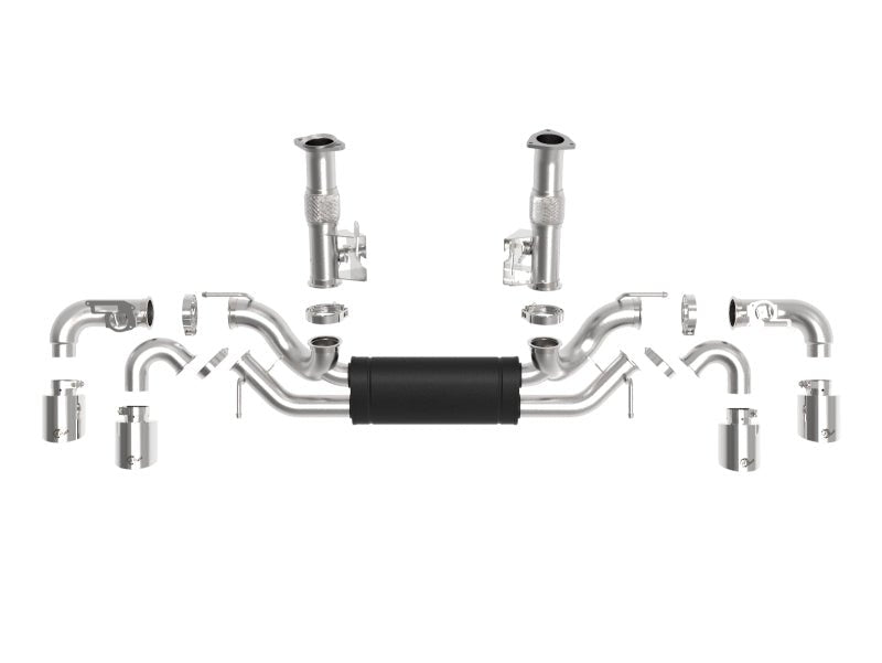 aFe MACH Force - Xp 3in to 2 - 1/2in 304SS Cat - Back 2020 Chevy Corvette (C8) 6.2L - Polished Tip - My Store
