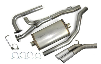 compare product JBA 04-20 Nissan Titan 5.6L 409SS Pass Side Dual Exit Cat-Back Exhaust