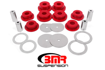 compare product BMR 08-18 Dodge Challenger Rear Cradle Bushing Kit Polyurethane - Red