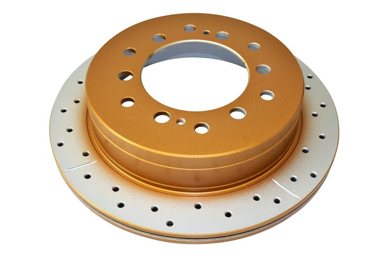DBA 10 - 23 Lexus GX460 Rear Street Series Drilled & Slotted Rotor w/Gold Hat - My Store