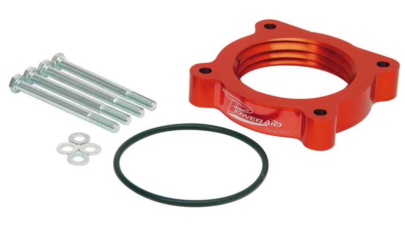Airaid 04 - 13 Nissan Titan / Armada 5.6L 04 - 10 Infiniti QX - 56 5.6L PowerAid TB Spacer - Black - My Store